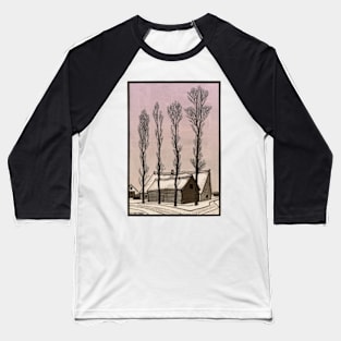 Winter scene Baseball T-Shirt